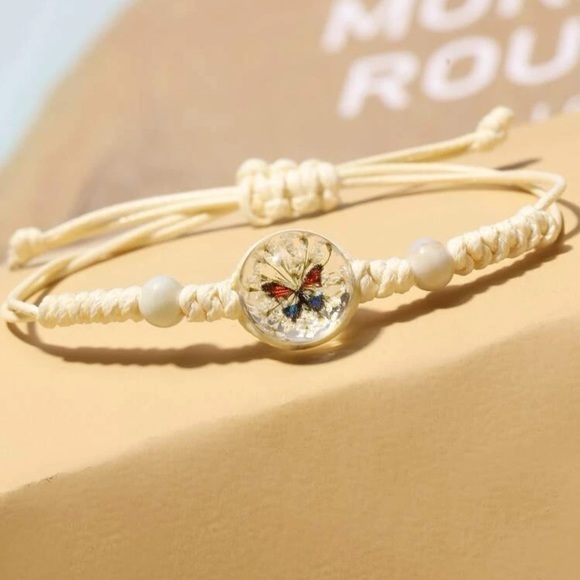 Butterfly String Bracelet Adjustable - Picture 6 of 9